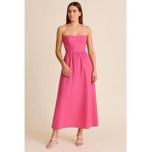 knee length dresses for ladies Reformation Pernille Silk Peach Tie Shoulder V-Neck Maxi Gown  The Closet  New York
